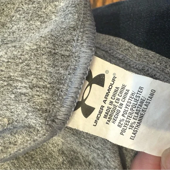 Under Armour ColdGear Gray 1/4 Zip Pullover Semi-Fitted Athletic Top | MD/M - Picture 5 of 6